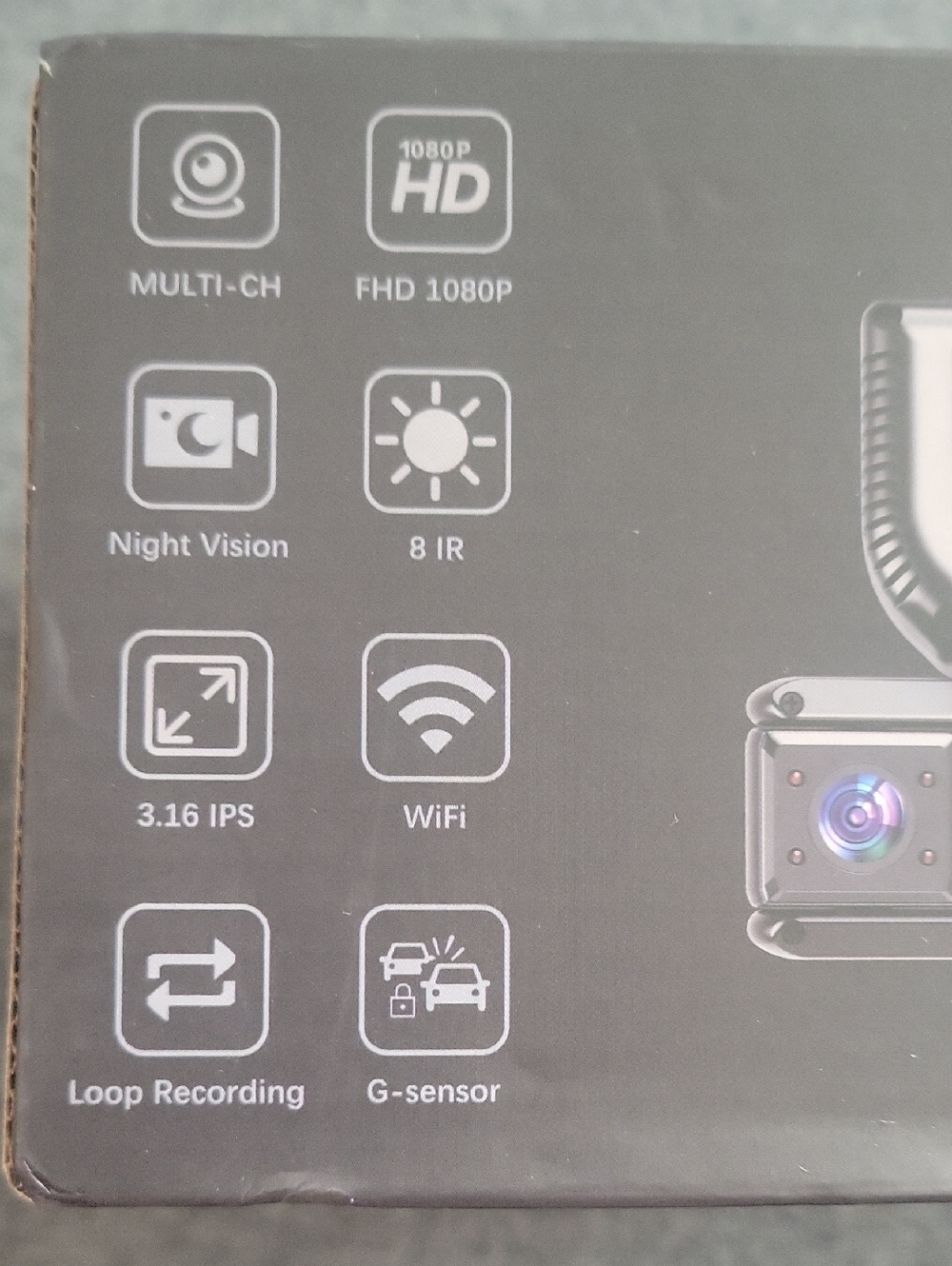 Multi-CH Dash Camera 1080P Full HD - Black - Picture 3 of 5